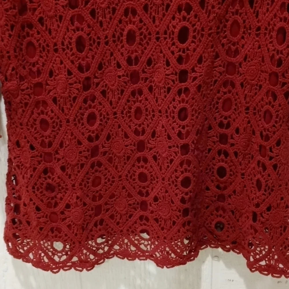 Christopher Banks sweater loose knit crochet